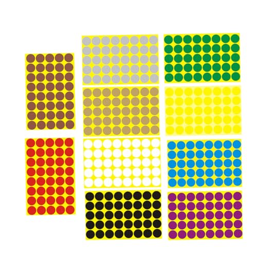 Sewroro 10 Blatt Aufkleber Selbstklebend Abziehbar Markierungsetiketten Für Büro Schule Zuhause Farben Je Gold Silber Gelb Weiß Blau Grün Kaffee Sewroro 10 Blatt Aufkleber Selbstklebend Abziehbar Markierungsetiketten Für Büro Schule Zuhause Farben Je Gold Silber Gelb Weiß Blau Grün Kaffee von Sewroro