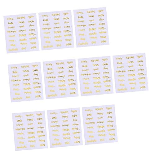 Sewroro 10 Blatt Etiketten für Ätherische Öle DIY Aufkleber für Aromatherapie Behälter Wasserfest Dekorativ Sewroro 10 Blatt Etiketten für Ätherische Öle DIY Aufkleber für Aromatherapie Behälter Wasserfest Dekorativ von Sewroro