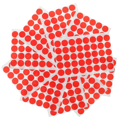 Sewroro 10 Blatt Selbstklebende Runde Farbige Etiketten Aufkleber Markierungspunkte Rot Für Büro Schule Organisation Und Basteln Sewroro 10 Blatt Selbstklebende Runde Farbige Etiketten Aufkleber Markierungspunkte Rot Für Büro Schule Organisation Und Basteln von Sewroro