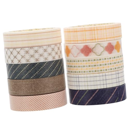 Sewroro 10 Rollen Dünnes Washi Tape Set Geometrische Muster Dekoratives DIY Klebeband für Scrapbooking und Bastelbedarf Abreißbar Rückstandsfrei Vielseitig Einsetzbar für Planer und Sewroro 10 Rollen Dünnes Washi Tape Set Geometrische Muster Dekoratives DIY Klebeband für Scrapbooking und Bastelbedarf Abreißbar Rückstandsfrei Vielseitig Einsetzbar für Planer und von Sewroro