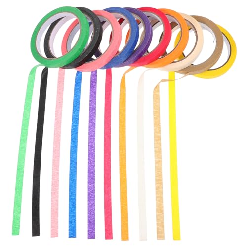 Sewroro 10 Rollen Maskierbänder für Malerarbeiten Leichtes Vielseitiges Klebeband für DIY Bastelprojekte Wanddekoration Auto und Fahrzeuglackierung Kompakt und Einfach zu Handhaben Sewroro 10 Rollen Maskierbänder für Malerarbeiten Leichtes Vielseitiges Klebeband für DIY Bastelprojekte Wanddekoration Auto und Fahrzeuglackierung Kompakt und Einfach zu Handhaben von Sewroro
