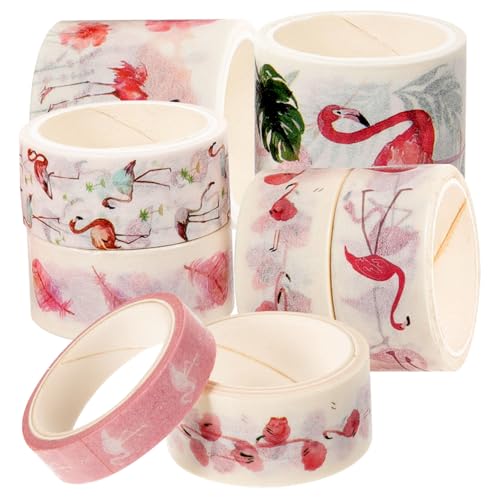 Sewroro 10 Rollen Teiliges Vintage Washi Tape mit Flamingo Design Dünnes Leichtes Dekoratives Klebeband für DIY Basteln Scrapbooking Journaling Vielseitige Anwendung Kreative Sewroro 10 Rollen Teiliges Vintage Washi Tape mit Flamingo Design Dünnes Leichtes Dekoratives Klebeband für DIY Basteln Scrapbooking Journaling Vielseitige Anwendung Kreative von Sewroro