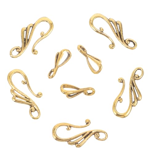 Sewroro 10 Sätze DIY Ohrschmuck Verschlüsse Toggle Verschlüsse Metall Verbinder Ohrhaken Ohrclips Schmuck Zubehör Vintage Antikgold für Schmuckherstellung Armbänder Basteln Sewroro 10 Sätze DIY Ohrschmuck Verschlüsse Toggle Verschlüsse Metall Verbinder Ohrhaken Ohrclips Schmuck Zubehör Vintage Antikgold für Schmuckherstellung Armbänder Basteln von Sewroro