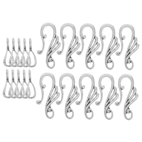 Sewroro 10 Sätze Teiliges DIY Schmuck Toggle Verschlüsse aus Antik Silberfarbenem Metall Leichte Kompakte Ohrhaken und Anhängerverbinder für Ohrringe für Schmuckherstellung und Reparatur Sewroro 10 Sätze Teiliges DIY Schmuck Toggle Verschlüsse aus Antik Silberfarbenem Metall Leichte Kompakte Ohrhaken und Anhängerverbinder für Ohrringe für Schmuckherstellung und Reparatur von Sewroro