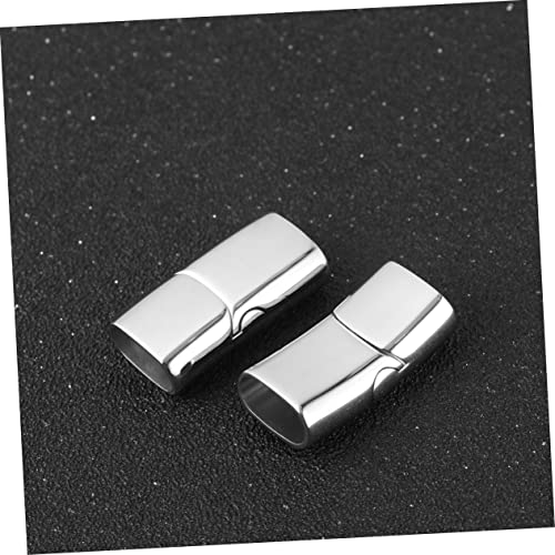 Sewroro 10 Stück 316 Magnetverschluss Bands Schmuck Armbänder Schließe Kordelende Verschlusskonverter von Sewroro