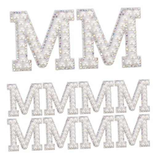 Sewroro 10 Stück Aufbügelbare Strass Buchstaben Aufnäher für Kleidung Hüte Taschen Diy Applikationen mit Selbstklebendem Stoff für Kreative Projekte Sewroro 10 Stück Aufbügelbare Strass Buchstaben Aufnäher für Kleidung Hüte Taschen Diy Applikationen mit Selbstklebendem Stoff für Kreative Projekte von Sewroro