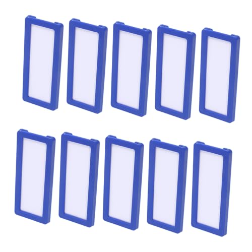 Sewroro 10 Stück Büro Aktenetiketten Ordneretiketten Magnetetiketten Für Stahlregale Wiederverwendbare Magnetische Etiketten Abnehmbare Aktenordneretiketten Etikettenstreifen Blauer von Sewroro