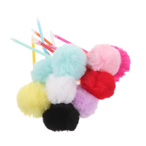 Sewroro 10 Stück Bunte Flauschige Plüsch Kugelschreiber mit Pom Pom Spitze Weicher Griff Smoothe Kreative Schreibstifte für Mädchen Schüler Büro Sewroro 10 Stück Bunte Flauschige Plüsch Kugelschreiber mit Pom Pom Spitze Weicher Griff Smoothe Kreative Schreibstifte für Mädchen Schüler Büro von Sewroro