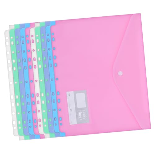 Sewroro 10 Stück Dokumententaschen Teiliges Wasserdichtes Kunststoff Organizer in Blau Grün Weiß und für Schule Büro und Reisen Multifunktionale Dokumentenmappe mit Eleganter von Sewroro