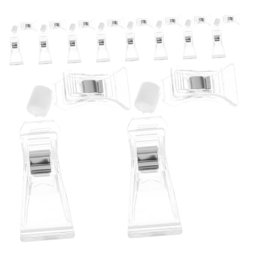 Sewroro 10 Stück Drehbare Preisschildhalter Clips für Etiketten Optimal für Supermärkte und Einzelhandel Rotierbar Platzsparendes Design für Klare Informationen von Sewroro