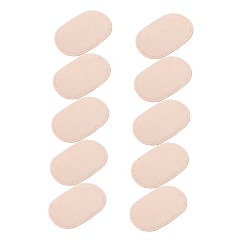 Sewroro 10 Stück Ellbogen und Knie Patches zum Aufnähen Ovale Flexible Reparaturflicken aus Weichem Veloursleder Zuschneidbar für Pullover und Jacken Langlebiger Nähausbesserungsschutz von Sewroro