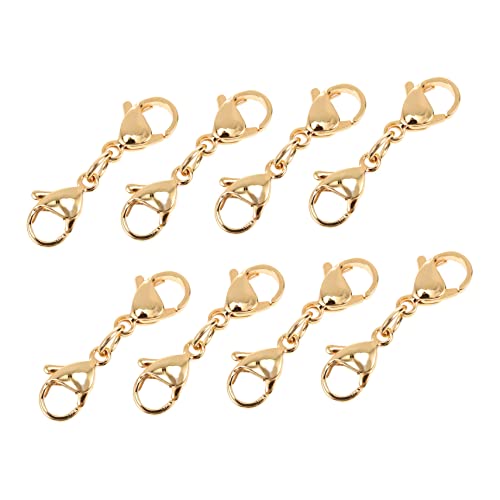 Sewroro Karabinerverschluss Für Halsketten Starker Halt 10 Stück Karabinerverschlüsse Für Schmuck Armbänder Metallschmuckverbinder Zum Basteln von Sewroro