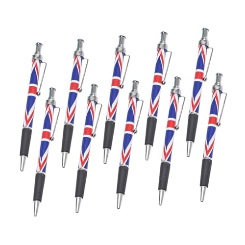 Sewroro 10 Stück Kugelschreiber mit British Flaggen Muster Glattes Schreiben für Schule und Zuhause Bequemer Griff für Unterschriften Patriotische Schreibgeräte für Büro und Sewroro 10 Stück Kugelschreiber mit British Flaggen Muster Glattes Schreiben für Schule und Zuhause Bequemer Griff für Unterschriften Patriotische Schreibgeräte für Büro und von Sewroro