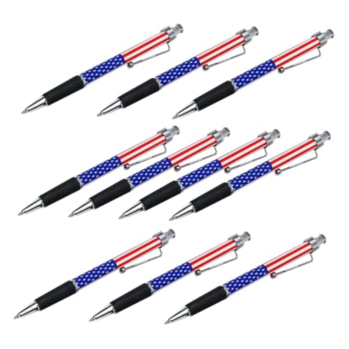 Sewroro 10 Stück Patriotische Kugelschreiber mit Us Flagge Schreibgeräte für Schule Zuhause und Büro Geschmeidige Ergonomisches Design für Notizen und Dokumente Sewroro 10 Stück Patriotische Kugelschreiber mit Us Flagge Schreibgeräte für Schule Zuhause und Büro Geschmeidige Ergonomisches Design für Notizen und Dokumente von Sewroro