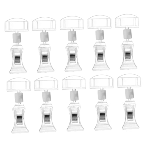 Sewroro 10 Stück Teiliges Acryl Preisschildhalter Kleiner Transparenter Preisschild Clip Stabiler Preisetikettenhalter für Supermarkt Geschäft Restaurant Einfach zu Montieren und Sewroro 10 Stück Teiliges Acryl Preisschildhalter Kleiner Transparenter Preisschild Clip Stabiler Preisetikettenhalter für Supermarkt Geschäft Restaurant Einfach zu Montieren und von Sewroro