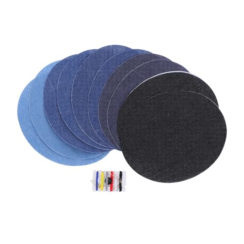 Sewroro 10 Stück Teiliges Bügelflicken aus Baumwoll Denim Oval Geformt mit Nähset zur Verstärkung Strapazierfähig und Einfach Anzubringen für Jeans Jacken Rucksäcke und Hüte Schnelle Sewroro 10 Stück Teiliges Bügelflicken aus Baumwoll Denim Oval Geformt mit Nähset zur Verstärkung Strapazierfähig und Einfach Anzubringen für Jeans Jacken Rucksäcke und Hüte Schnelle von Sewroro