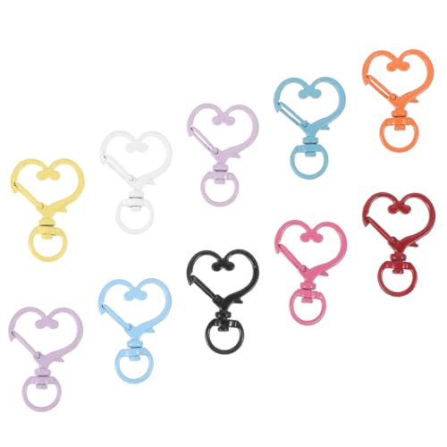 Sewroro 10 Stück Teiliges Bunte Metall Lobster Verschlüsse mit Schlüsselring Vielseitige Taschenbeschläge für DIY Taschen Gürtel Armbänder Schlüsselanhänger Leicht und Kompakt für Sewroro 10 Stück Teiliges Bunte Metall Lobster Verschlüsse mit Schlüsselring Vielseitige Taschenbeschläge für DIY Taschen Gürtel Armbänder Schlüsselanhänger Leicht und Kompakt für von Sewroro