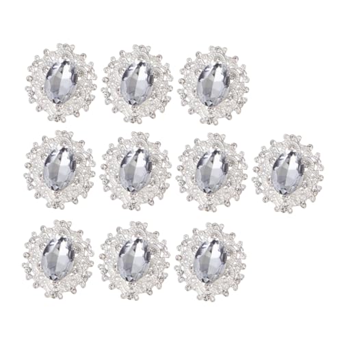 Sewroro 10 Stück Teiliges DIY Strass Broschen Set Hochwertiger Legierung Schmuckaccessoires für Kleidung für Hochzeiten und Partys zum Basteln von Ohrringen Broschen und Sewroro 10 Stück Teiliges DIY Strass Broschen Set Hochwertiger Legierung Schmuckaccessoires für Kleidung für Hochzeiten und Partys zum Basteln von Ohrringen Broschen und von Sewroro