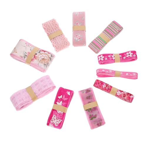 Sewroro 10 Stück Teiliges Frühlings Satinband mit Blumenmuster Vielseitiges Bastel und Geschenkband aus Polyester Glatte Oberfläche Reißfest für Festdekoration und Kreative DIY Projekte Sewroro 10 Stück Teiliges Frühlings Satinband mit Blumenmuster Vielseitiges Bastel und Geschenkband aus Polyester Glatte Oberfläche Reißfest für Festdekoration und Kreative DIY Projekte von Sewroro