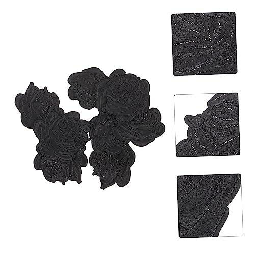 Sewroro 10 Stück Teiliges Große Rosenblumen Bügelbilder Gestickte Aufnäher für Kleidung Jeans Taschen DIY Textilpatches zum Aufbügeln Einfache Anwendung Pflegeleicht Schwarz Sewroro 10 Stück Teiliges Große Rosenblumen Bügelbilder Gestickte Aufnäher für Kleidung Jeans Taschen DIY Textilpatches zum Aufbügeln Einfache Anwendung Pflegeleicht Schwarz von Sewroro