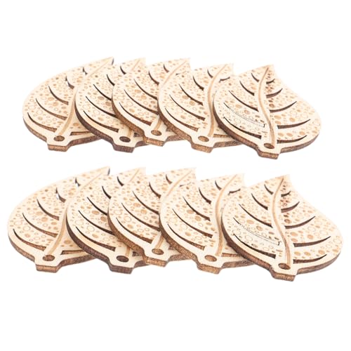 Sewroro 10 Stück Teiliges Holzblätter zum Basteln Unbehandelte Holzscheiben mit Strukturierter Blattform Einfache DIY Holzverzierung für Herbstdeko Thanksgiving und Kreative Handarbeit Sewroro 10 Stück Teiliges Holzblätter zum Basteln Unbehandelte Holzscheiben mit Strukturierter Blattform Einfache DIY Holzverzierung für Herbstdeko Thanksgiving und Kreative Handarbeit von Sewroro