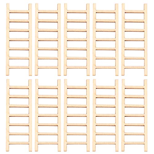 Sewroro 10 Stück Teiliges Holzornament für DIY Treppenhaus Dekoration Miniatur Mikrolandschaft für Zuhause und Geschäft Langlebig und von Sewroro