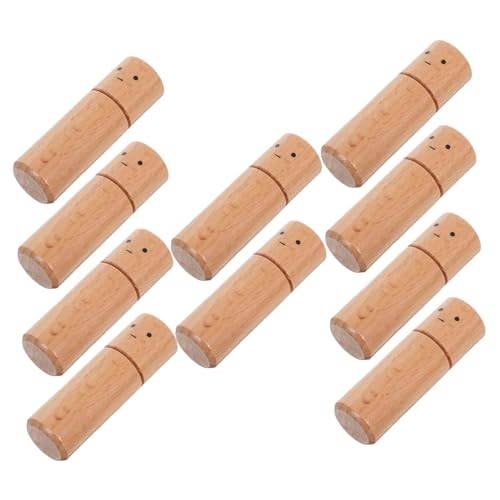 Sewroro 10 Stück Teiliges Holzpuppen zum Bemalen Natürliche Holzfigur-dekoration Stabile Kleine Holzfiguren für DIY Basteln Kompakte Holzpuppen für Raumdeko und Frühe Bildung von Sewroro