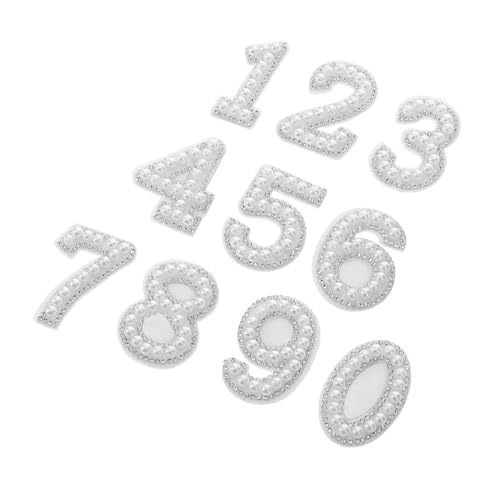 Sewroro 10 Stück Teiliges Imitation Pearl Aufnäher mit Strass für Diy Kleidung Weiße Bügelnummern für Taschen Jeans Schuhe und Handys Stilvolle Dekoration für Designs Sewroro 10 Stück Teiliges Imitation Pearl Aufnäher mit Strass für Diy Kleidung Weiße Bügelnummern für Taschen Jeans Schuhe und Handys Stilvolle Dekoration für Designs von Sewroro