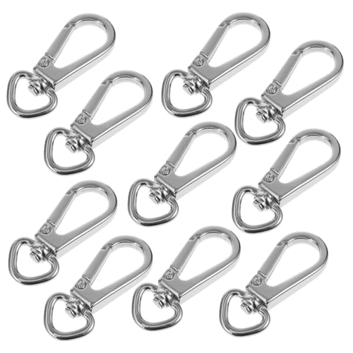 Sewroro 10 Stück Teiliges Metall Schlüsselanhänger Karabinerhaken Snap Hook Robuster Rostfreier Multi Purpose Claw Clasp für DIY Taschenkette Glatte Oberfläche Einfach zu Öffnen und Sewroro 10 Stück Teiliges Metall Schlüsselanhänger Karabinerhaken Snap Hook Robuster Rostfreier Multi Purpose Claw Clasp für DIY Taschenkette Glatte Oberfläche Einfach zu Öffnen und von Sewroro