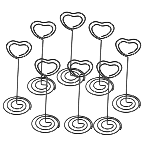 Sewroro 10 Stück Teiliges Tischkartenhalter aus Schwarzem Stahldraht mit Stabilem Sockel Memo Fotoclips für Tischnummern Tischplatzkarten Langlebig und Rutschfest für Hochzeiten Partys Sewroro 10 Stück Teiliges Tischkartenhalter aus Schwarzem Stahldraht mit Stabilem Sockel Memo Fotoclips für Tischnummern Tischplatzkarten Langlebig und Rutschfest für Hochzeiten Partys von Sewroro