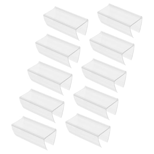 Sewroro 10 Stück Teiliges Transparentes Preisschildhalter Stabiler Regal etikettenhalter Einfach zu Montieren Vielseitig Einsetzbar für Supermarkt Büro Restaurant Veranstaltungen und Sewroro 10 Stück Teiliges Transparentes Preisschildhalter Stabiler Regal etikettenhalter Einfach zu Montieren Vielseitig Einsetzbar für Supermarkt Büro Restaurant Veranstaltungen und von Sewroro