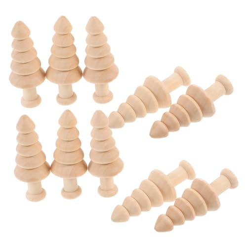 Sewroro 10 Stück Teiliges Unbehandelte Holz Weihnachtsbaum Dekoration Kleine DIY Holzbäume für Kreative Weihnachtsdeko Sichere Glatte Oberfläche für Bastelprojekte und Tischdekorationen Sewroro 10 Stück Teiliges Unbehandelte Holz Weihnachtsbaum Dekoration Kleine DIY Holzbäume für Kreative Weihnachtsdeko Sichere Glatte Oberfläche für Bastelprojekte und Tischdekorationen von Sewroro