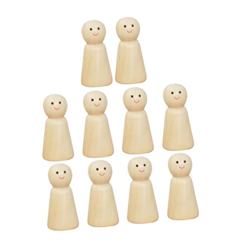 Sewroro 10 Stück Teiliges Unfertige Holzfiguren zum Bemalen für Diy Projekte Kreative Holzpuppen für Kunsthandwerk Heimdekoration und Familienaktivitäten Sewroro 10 Stück Teiliges Unfertige Holzfiguren zum Bemalen für Diy Projekte Kreative Holzpuppen für Kunsthandwerk Heimdekoration und Familienaktivitäten von Sewroro
