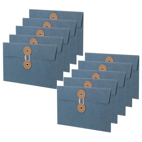Sewroro 10 Stück Teiliges Vintage Umschläge mit Bindeband Dicke Kraftpapier Postkarten Aufbewahrungstaschen Kreative Multifunktionale Aktenhüllen für Schule und Büro Robuste Sewroro 10 Stück Teiliges Vintage Umschläge mit Bindeband Dicke Kraftpapier Postkarten Aufbewahrungstaschen Kreative Multifunktionale Aktenhüllen für Schule und Büro Robuste von Sewroro