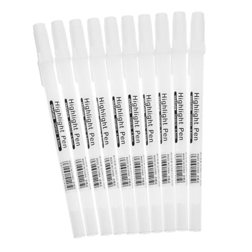 Sewroro 10 Stück Weiße Markierstifte für Schwarze und Dunkle Papiere Handgefertigte Weiße Marker mit Glatter Schreibspitze für Zeichnen Scrapbooking und Kreative Zufällige Zufällige Farbe Sewroro 10 Stück Weiße Markierstifte für Schwarze und Dunkle Papiere Handgefertigte Weiße Marker mit Glatter Schreibspitze für Zeichnen Scrapbooking und Kreative Zufällige Zufällige Farbe von Sewroro