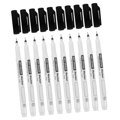 Sewroro 10 Stück Whiteboard Marker Spitze Trocken Abwischbare Markierstifte für Büro Schule Leichtes Design Angenehmer Griff Für Oberfläche Sewroro 10 Stück Whiteboard Marker Spitze Trocken Abwischbare Markierstifte für Büro Schule Leichtes Design Angenehmer Griff Für Oberfläche von Sewroro