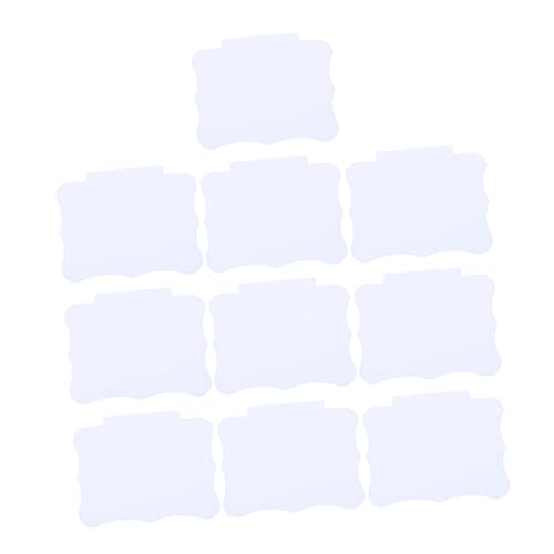 Sewroro 10 Stück Wiederverwendbare Preisetiketten für Supermärkte Abnehmbare Clip Label Platten für Regale Körbe und Aufbewahrungsbehälter von Sewroro