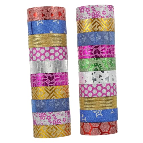Sewroro 100 Rollen Buntes Washi Tape Set mit Glitzerndem Muster Vielseitiges Dekoratives Klebeband für Scrapbooking Geschenkverpackung DIY Bastelprojekte Handliche Farben Mix Sewroro 100 Rollen Buntes Washi Tape Set mit Glitzerndem Muster Vielseitiges Dekoratives Klebeband für Scrapbooking Geschenkverpackung DIY Bastelprojekte Handliche Farben Mix von Sewroro