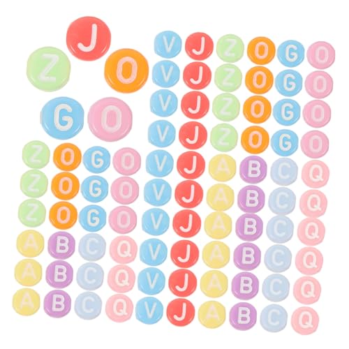Sewroro 100 Stck Bunte Acryl Buchstabenperlen für Schmuckherstellung DIY Armband Basteln Kreative Buchstaben Deko Perlen Sewroro 100 Stck Bunte Acryl Buchstabenperlen für Schmuckherstellung DIY Armband Basteln Kreative Buchstaben Deko Perlen von Sewroro