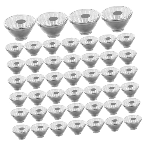 Sewroro 100 Stück Außenstatue -Augen DIY Small Spotlight Leichter Schatten DIY Repair Spotlight leichter Schatten Ersatz -Scheinwerfer leichter Farbton Plastik Schwarz Wiederverwendbar von Sewroro