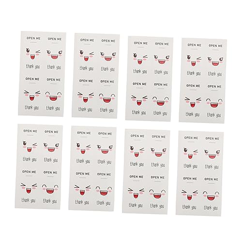 Sewroro 100 Stück Box Seal Aufkleber Selbstklebende Etiketten für Verpackungen Rechteckige Sticker für Basteln und DIY Projekte von Sewroro