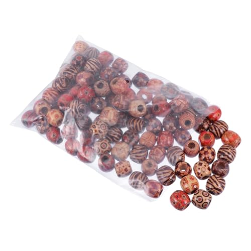 Sewroro 100 Stück Bunte Holzperlen Runde DIY Lackierte Trommel Holzperlen für Schmuckherstellung Basteln Armbänder und Schlüsselanhänger Sewroro 100 Stück Bunte Holzperlen Runde DIY Lackierte Trommel Holzperlen für Schmuckherstellung Basteln Armbänder und Schlüsselanhänger von Sewroro
