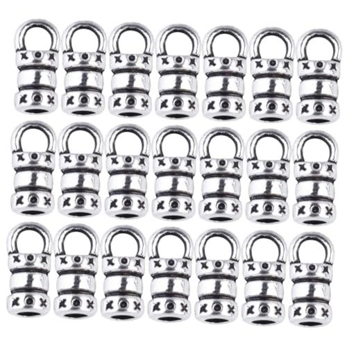 Sewroro 100 Stück DIY Schmuckverschluss aus Legierung Silberfarbener Armband Lederband verschluss Robustes Innenloch für Halsketten Schlüsselanhänger und Bastelprojekte Sewroro 100 Stück DIY Schmuckverschluss aus Legierung Silberfarbener Armband Lederband verschluss Robustes Innenloch für Halsketten Schlüsselanhänger und Bastelprojekte von Sewroro