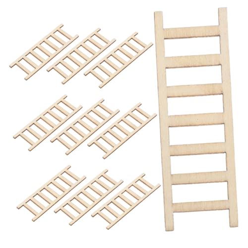Sewroro 100 Stück Dekorative Treppe für Puppenhäuser Diy Bastelzubehör Detailgetreues Modell für Mikro Landschaften und Miniaturszenen von Sewroro