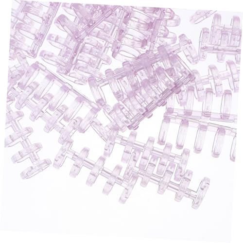 Sewroro 100 Stück Ersatz Planerringe Disc Binderringe Farbige Loseblattringe Notizbuch Binderclip Notizbuchringe Buchbinderringe Buchbinderinge Loseblattringe Kunststoff Violett von Sewroro
