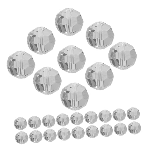 Sewroro 100 Stück Facettierte Glassteine für Perlenvorhang Türdekoration Schmuck Spacer Beads Strahlend Schimmernd Vielseitig Verwendbar Sewroro 100 Stück Facettierte Glassteine für Perlenvorhang Türdekoration Schmuck Spacer Beads Strahlend Schimmernd Vielseitig Verwendbar von Sewroro