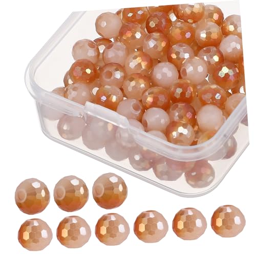 Sewroro 100 Stück Facettierte Kristallperlen Glasperlen für Schmuckherstellung für Armbänder und Kreative Bastelprojekte Boxverpackung Sewroro 100 Stück Facettierte Kristallperlen Glasperlen für Schmuckherstellung für Armbänder und Kreative Bastelprojekte Boxverpackung von Sewroro