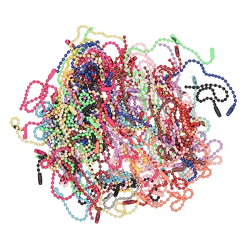 Sewroro 100 Stück Farbige Kugelkettenperlen Farbige Ketten Für Schlüsselanhänger Kugelkette Schlüsselanhänger Anhänger DIY Schmuck Kugelkette Schlüsselanhänger Perlenkette Sewroro 100 Stück Farbige Kugelkettenperlen Farbige Ketten Für Schlüsselanhänger Kugelkette Schlüsselanhänger Anhänger DIY Schmuck Kugelkette Schlüsselanhänger Perlenkette von Sewroro