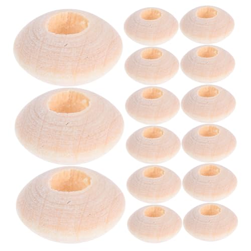 Sewroro 100 Stück Flache Rondelle Holzperlen Natürliche Saucer Spacer Beads für Schmuckherstellung DIY Armbänder Halsketten Handgemachte Dekorationen Sewroro 100 Stück Flache Rondelle Holzperlen Natürliche Saucer Spacer Beads für Schmuckherstellung DIY Armbänder Halsketten Handgemachte Dekorationen von Sewroro