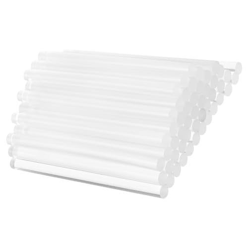 Sewroro 100 Stück Heißklebestifte für Bastelarbeiten Transparente Hot Melt Klebesticks Vielseitige DIY Bastelbedarf für Kreative Projekte und Reparaturen von Sewroro